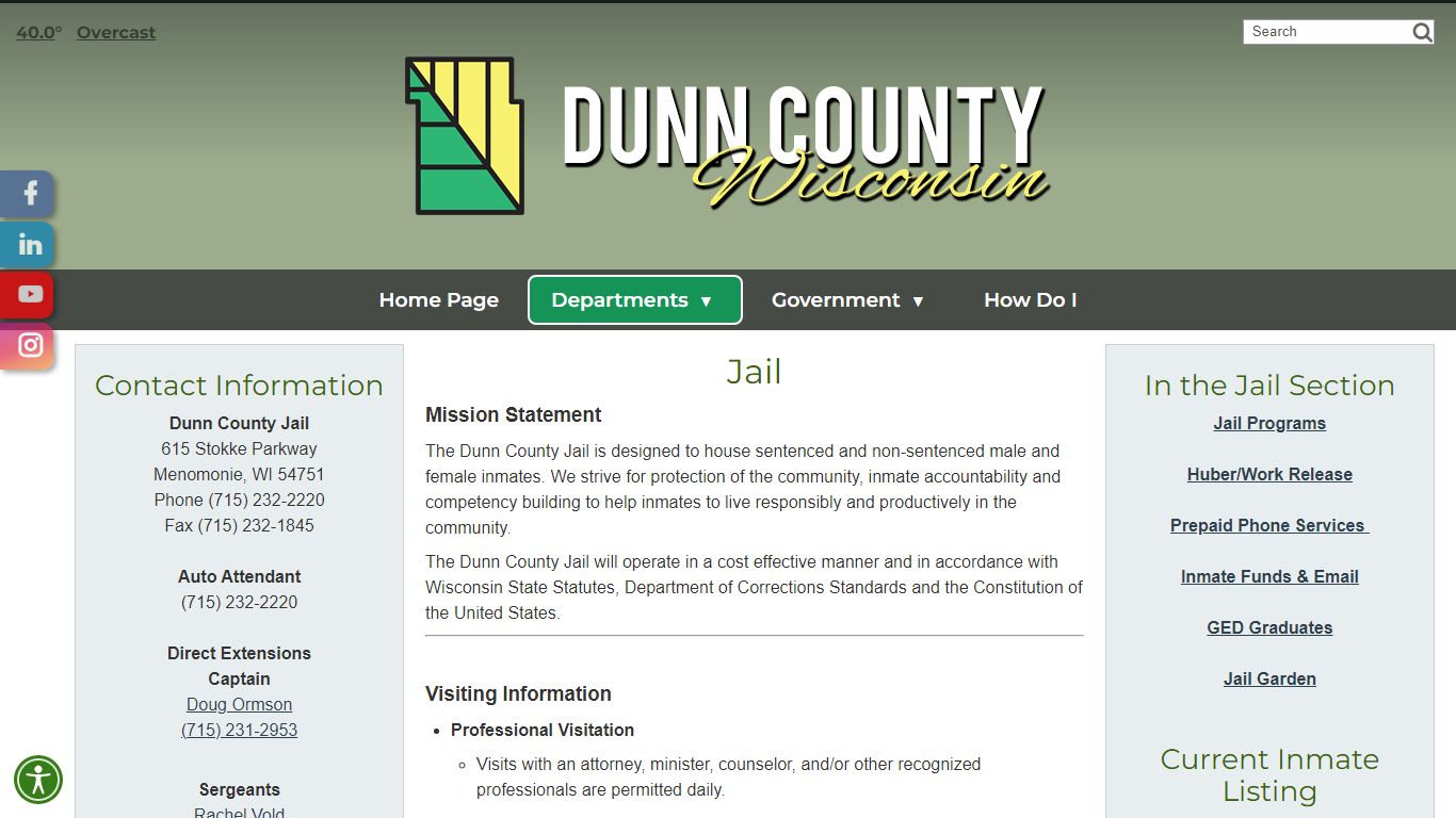 Jail - Dunn County, WI