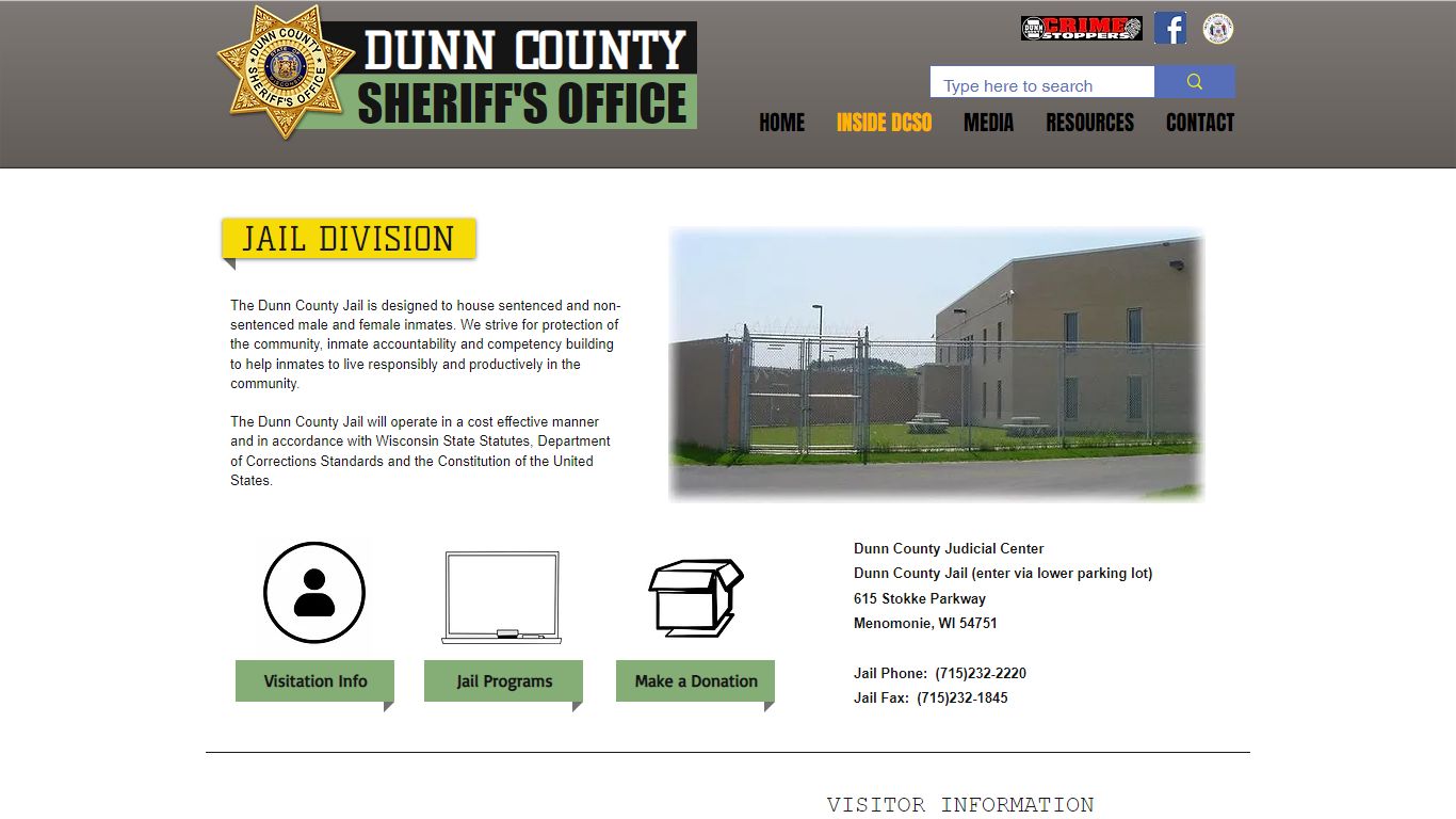 Jail | Dunn County Sheriff